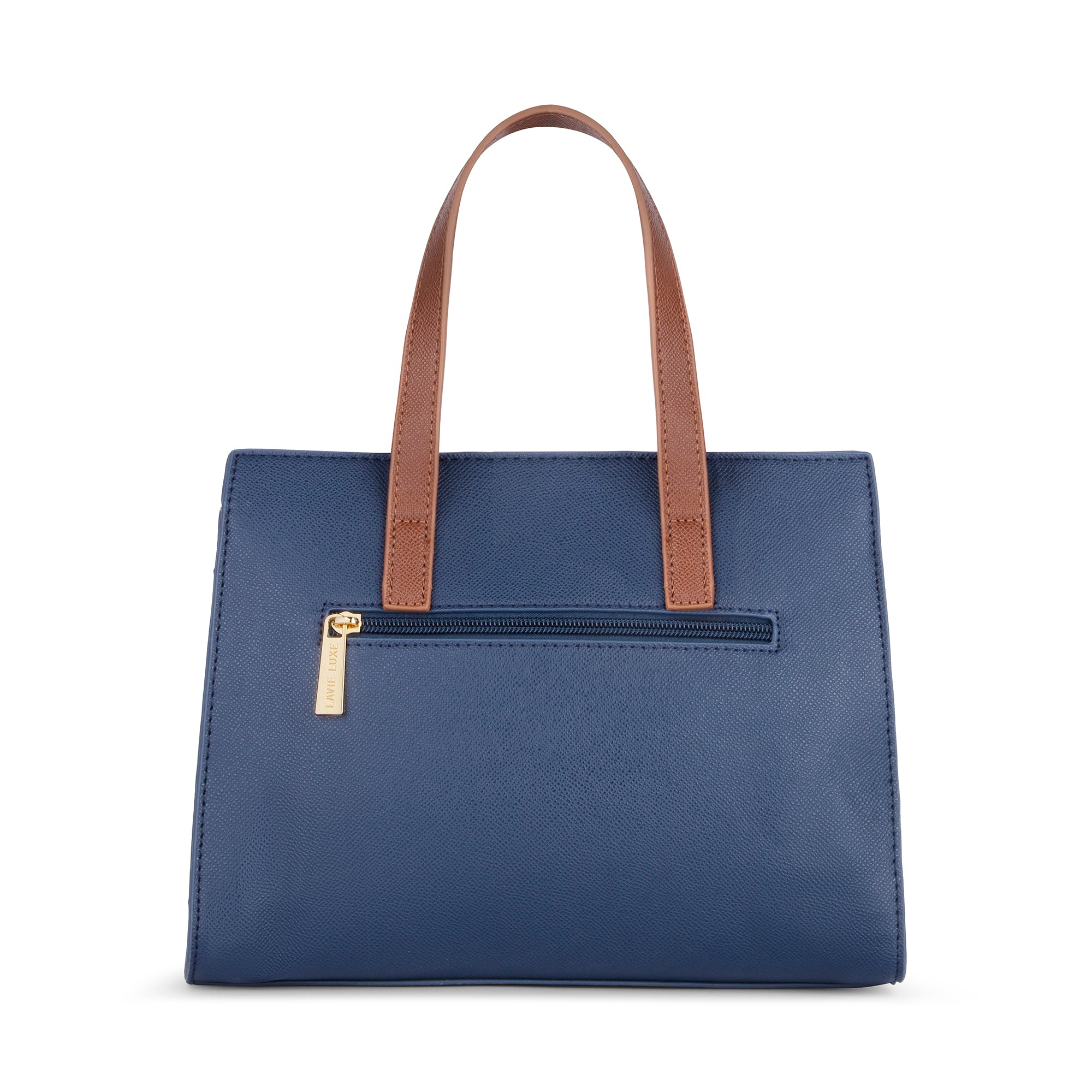 Lavie Luxe Gehry Navy Medium Women'S Satchel