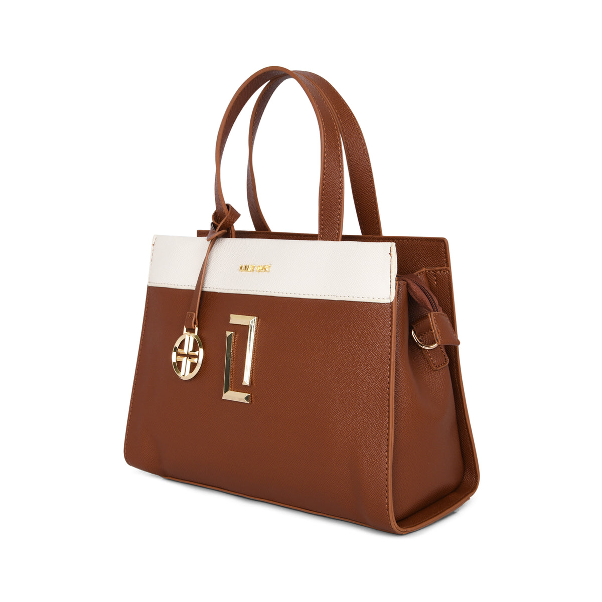 Lavie Luxe Gehry Tan Medium Women'S Satchel