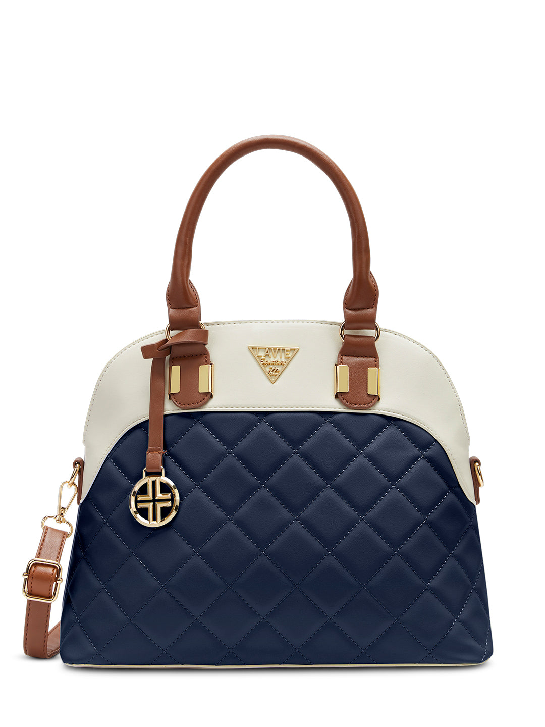 Lavie Signature Texas Medium Navy Womens Satchel