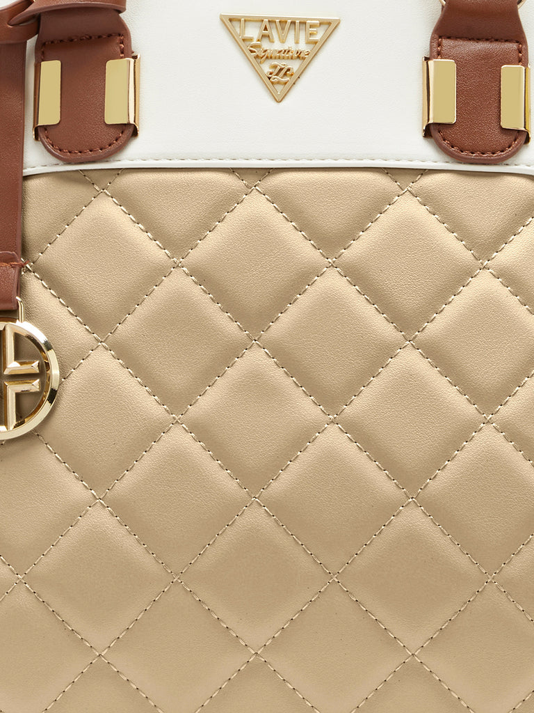 Lavie Signature Texas Medium Sand Womens Satchel