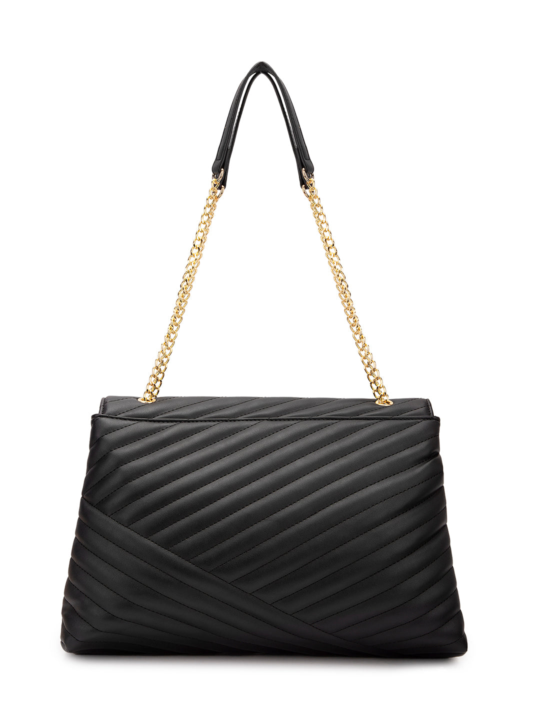 Denver Large Quilted Flap Satchel Bag