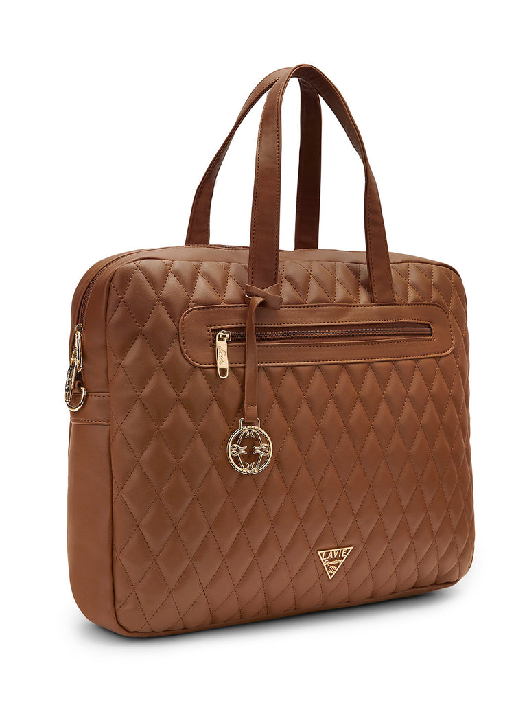 Lavie Signature Arizona Large Tan Womens Laptop Bag