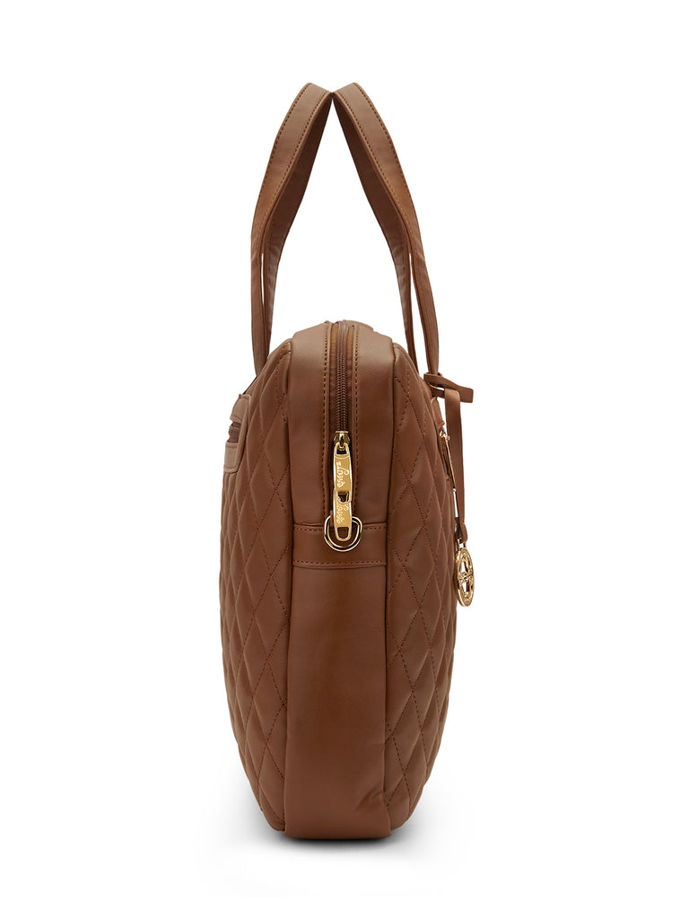 Lavie Signature Arizona Large Tan Womens Laptop Bag