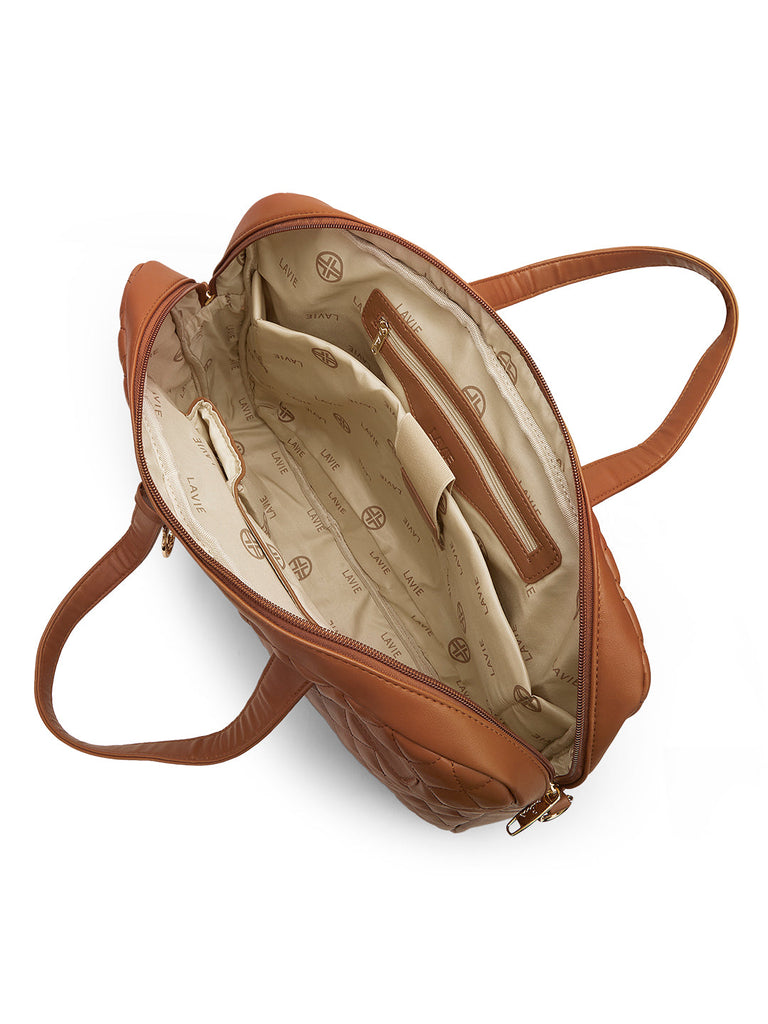 Lavie Signature Arizona Large Tan Womens Laptop Bag