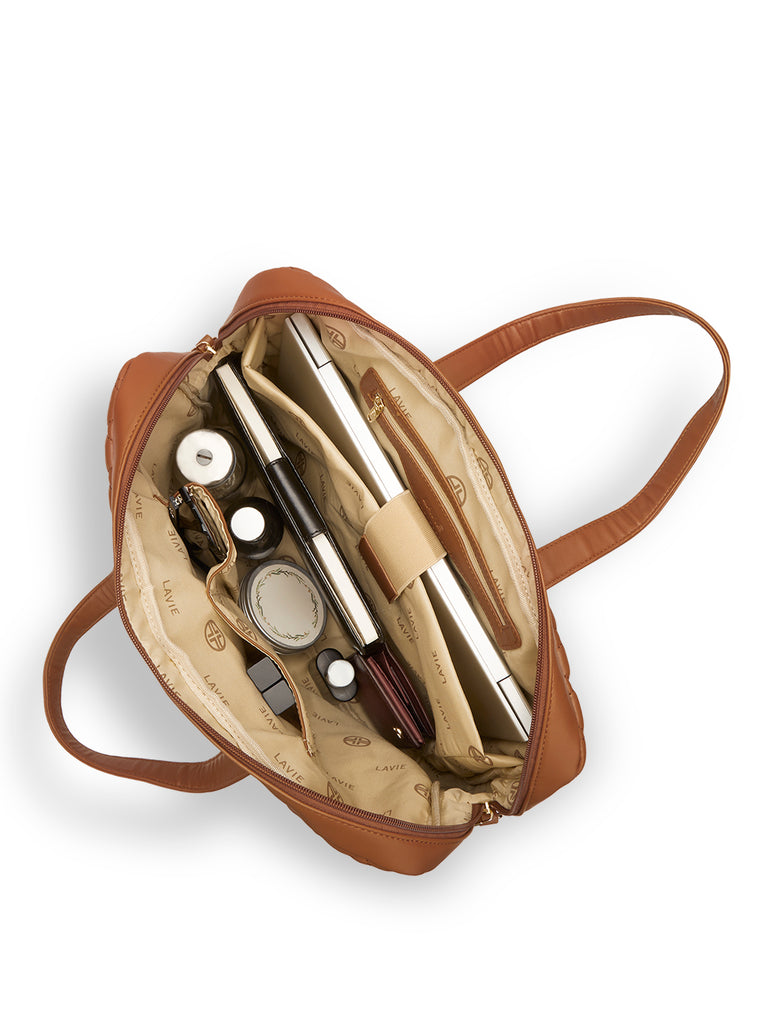 Lavie Signature Arizona Large Tan Womens Laptop Bag