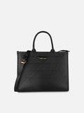 Mona Box Large Black Handbag