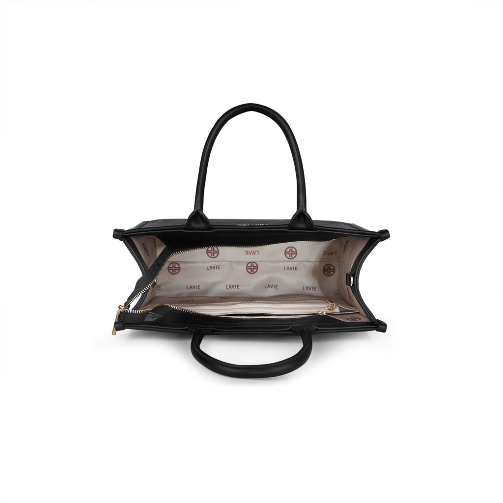 Lavie Luxe Mona Box Medium Satchel Bag