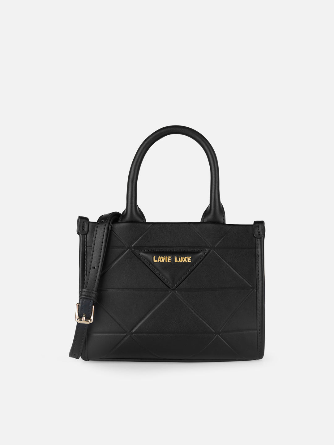Mona Box Small Black Handbag