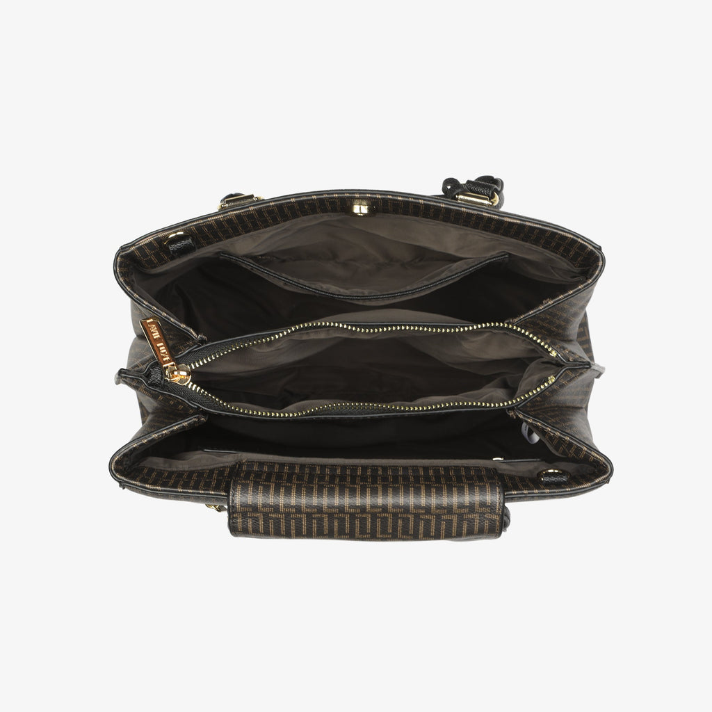 Nora 3 Compartments Medium Satchel Bag