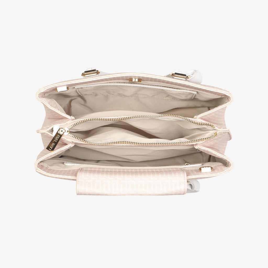 Nora 3 Compartments Medium Satchel Bag