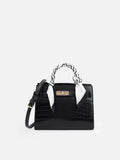 Strap 3 Compartment Small Satchel Bag