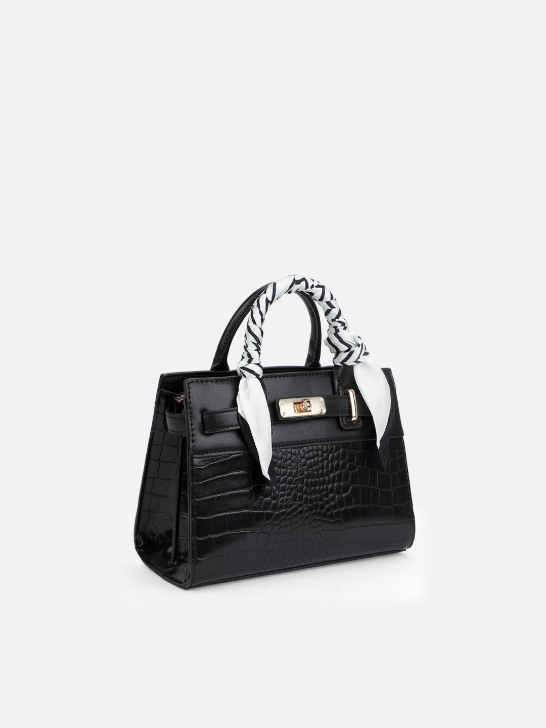 Strap 3 Compartment Small Satchel Bag