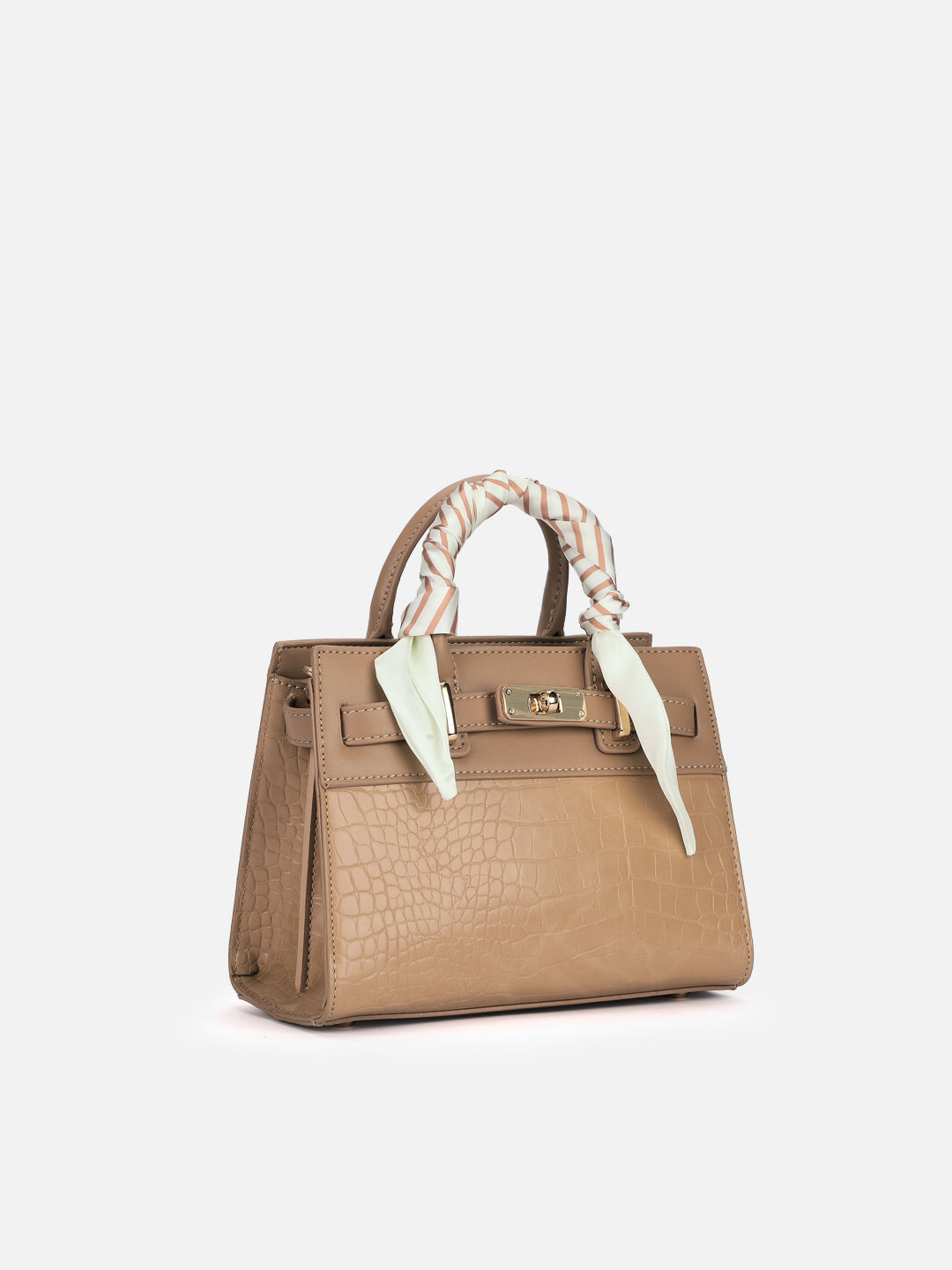 Strap 3 Compartment Small Satchel Bag