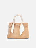 Strap 3 Compartment Medium Satchel Bag