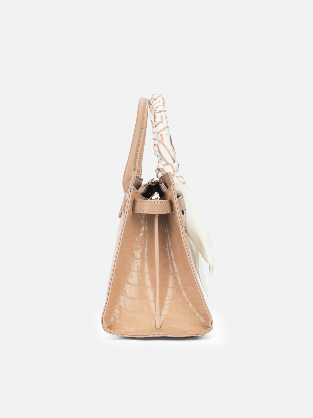 Strap 3 Compartment Medium Satchel Bag