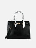 Strap 3 Compartment Large Satchel Bag