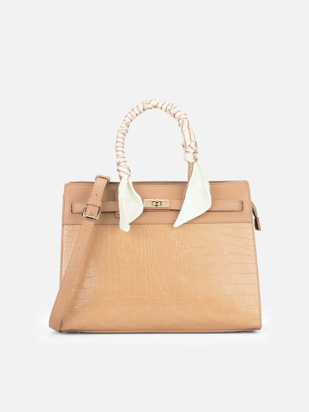 Strap 3 Compartment Large Satchel Bag