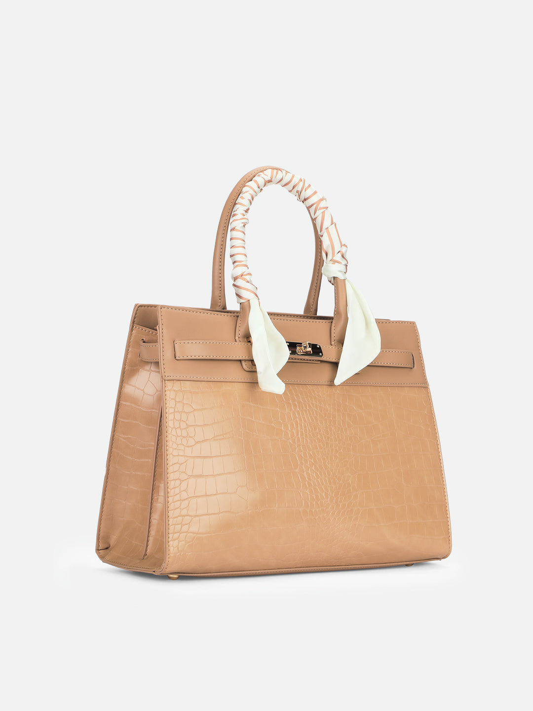 Strap 3 Compartment Large Satchel Bag