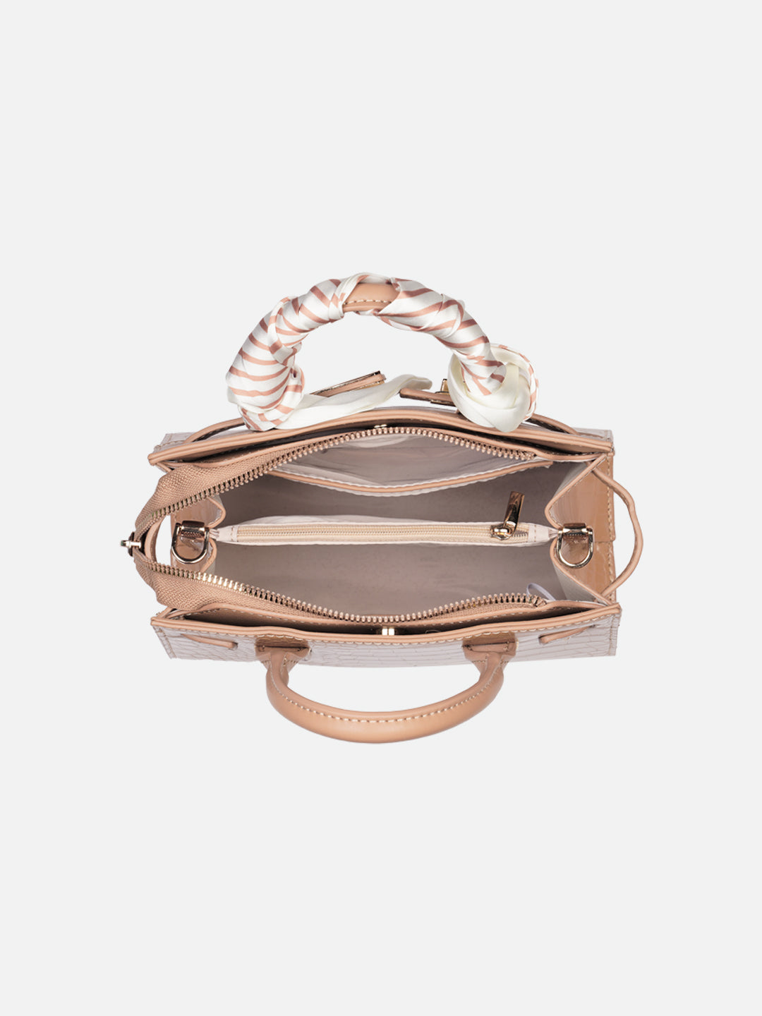 Strap 3 Compartment Large Satchel Bag