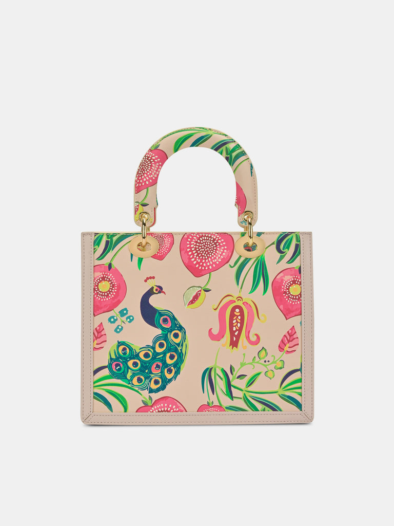 Anar Mor Print Small Box Satchel Bag