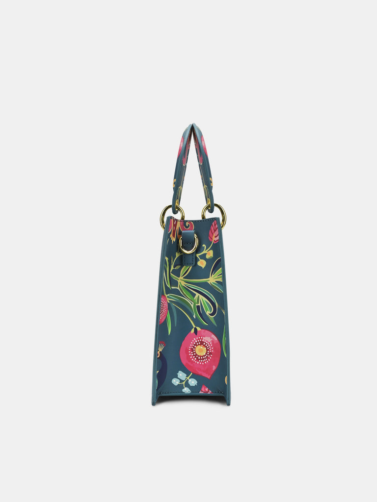 Anar Mor Print Small Box Satchel Bag