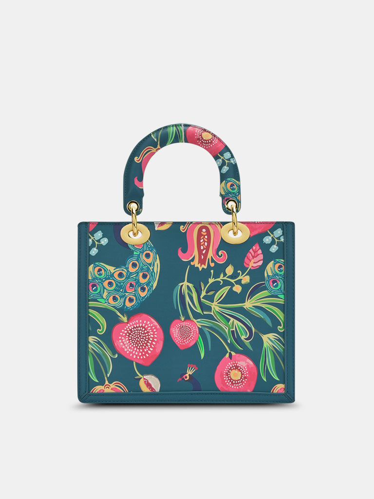 Anar Mor Print Small Box Satchel Bag