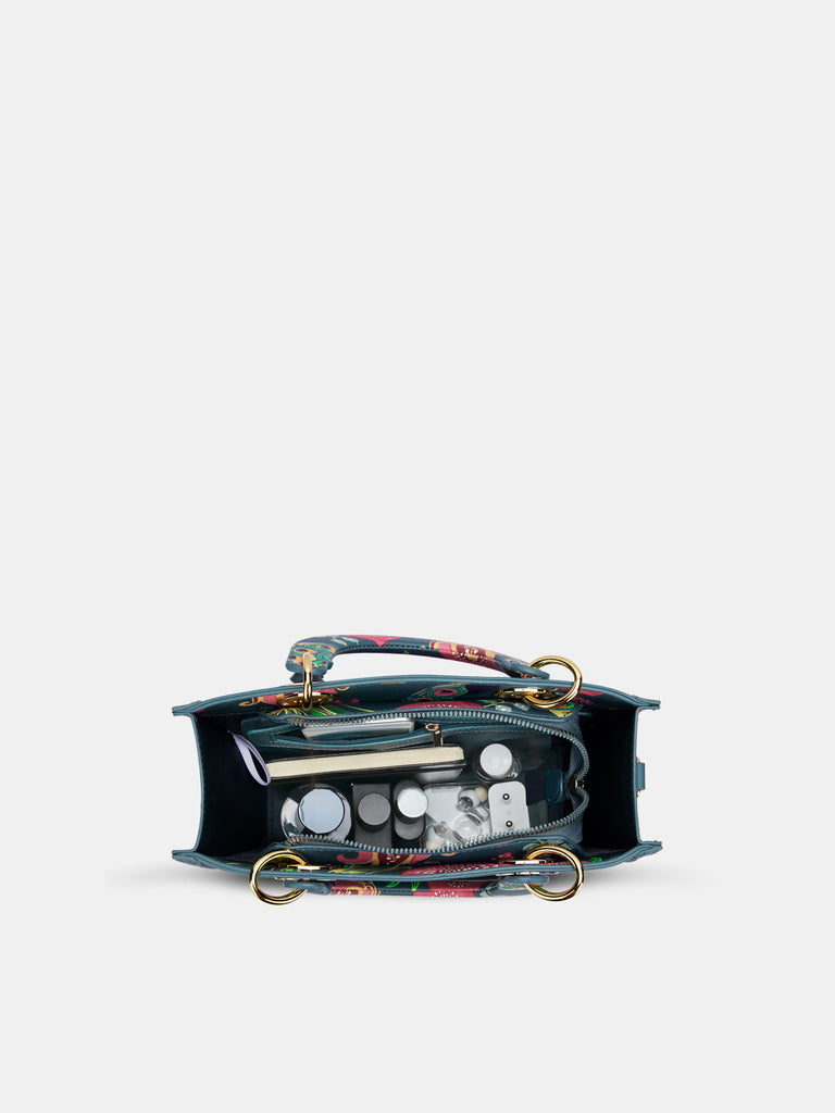 Anar Mor Print Small Box Satchel Bag