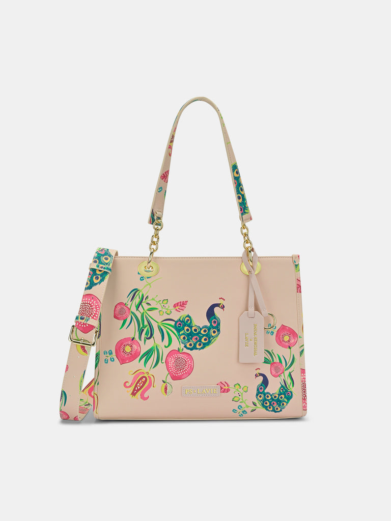 Anar Mor Print Large Box Tote Bag