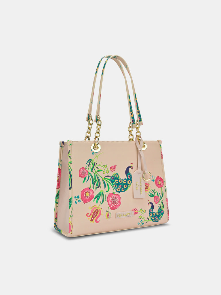 Anar Mor Print Large Box Tote Bag