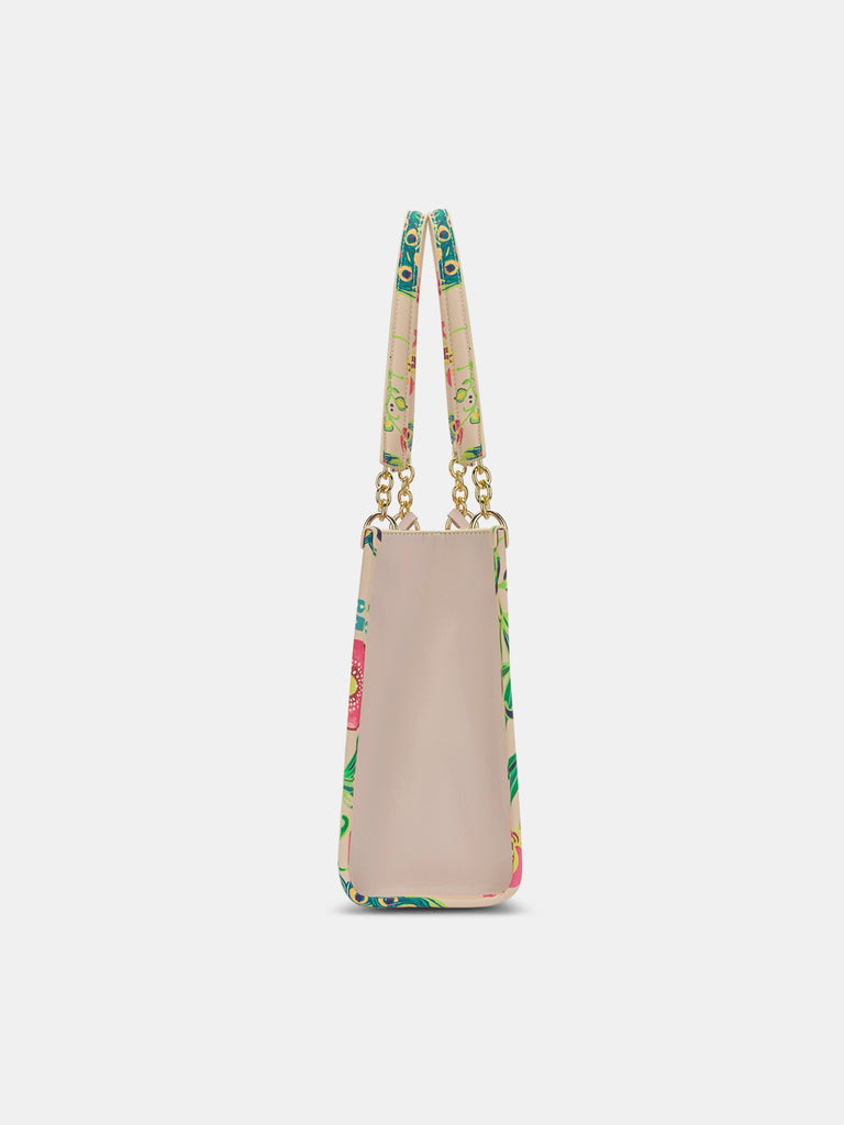 Anar Mor Print Large Box Tote Bag