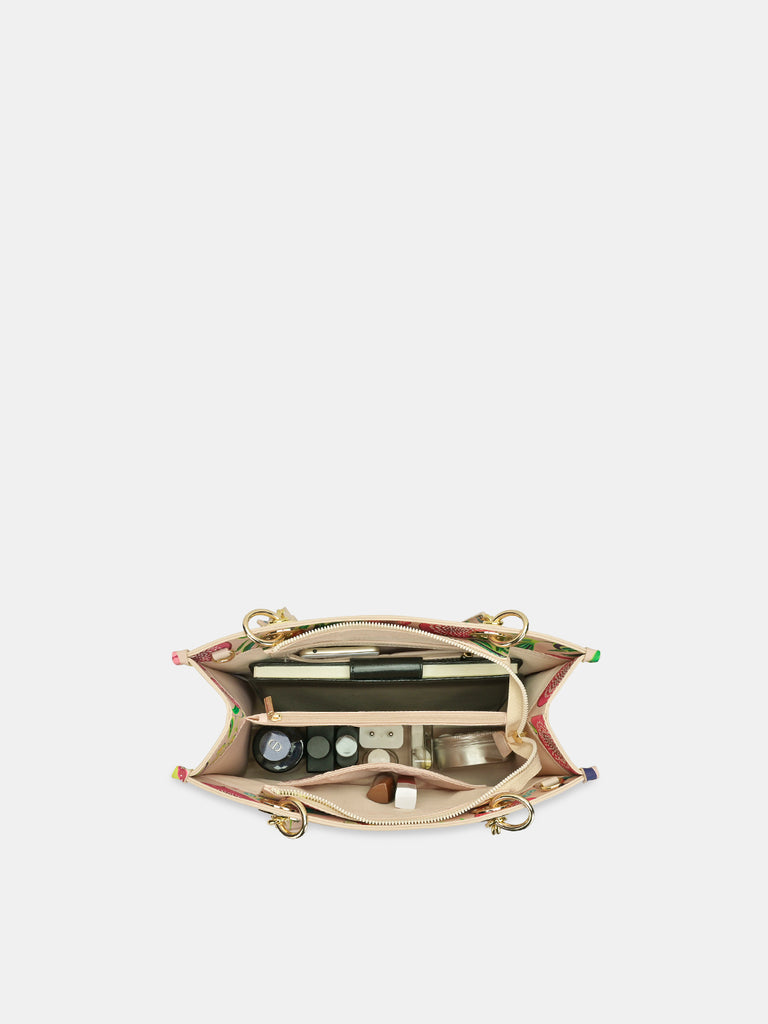 Anar Mor Print Large Box Tote Bag
