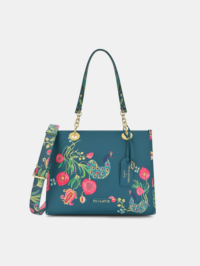 Anar Mor Print Large Box Tote Bag