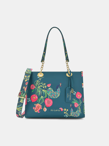 Anar Mor Print Large Box Tote Bag