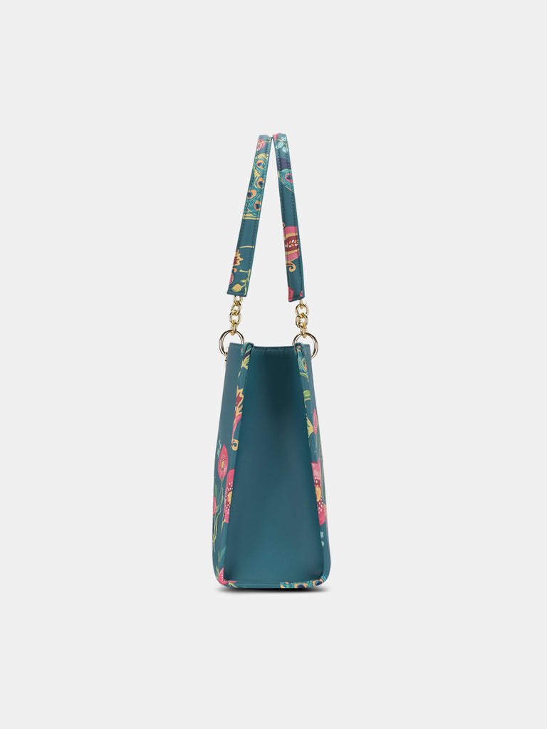 Anar Mor Print Large Box Tote Bag