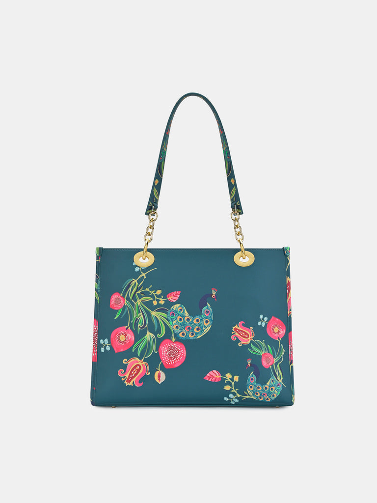 Anar Mor Print Large Box Tote Bag