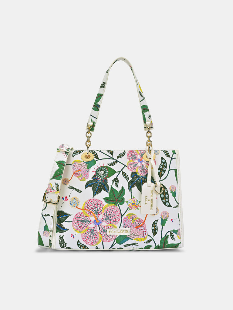 Anar Mor Print Large Box Tote Bag