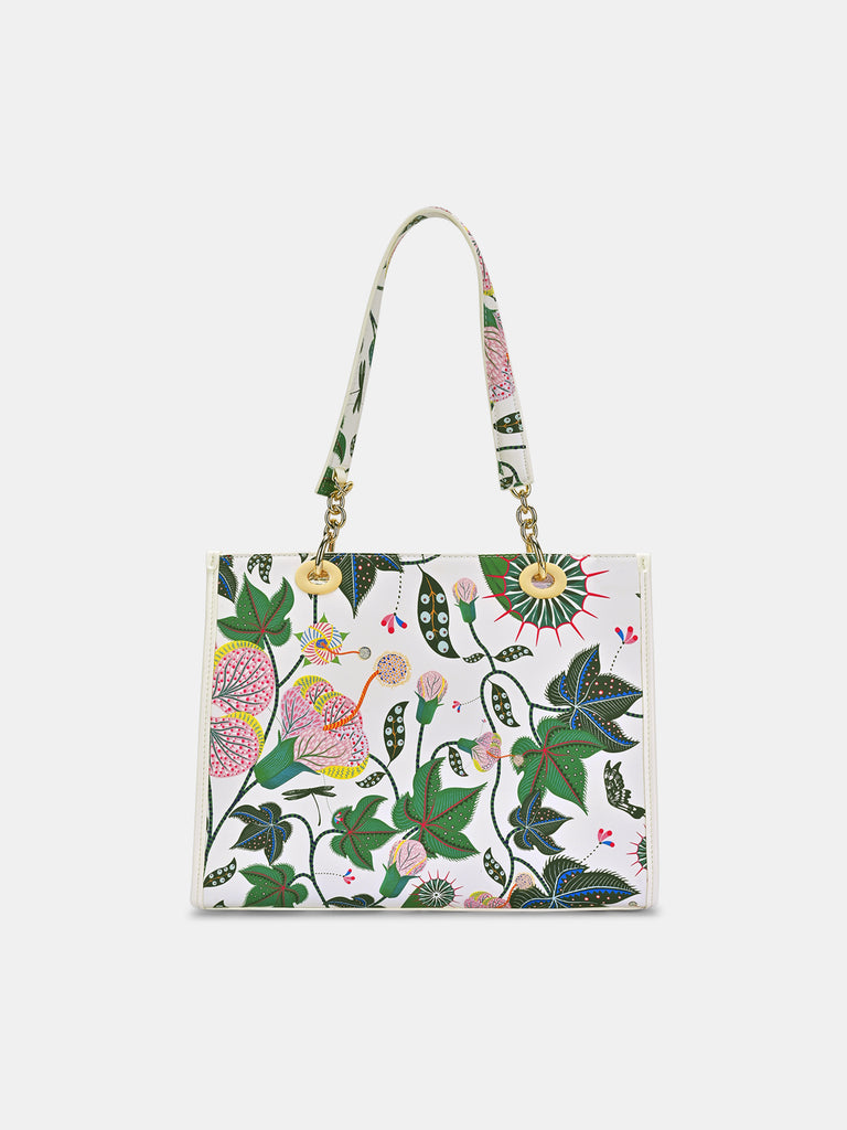 Anar Mor Print Large Box Tote Bag