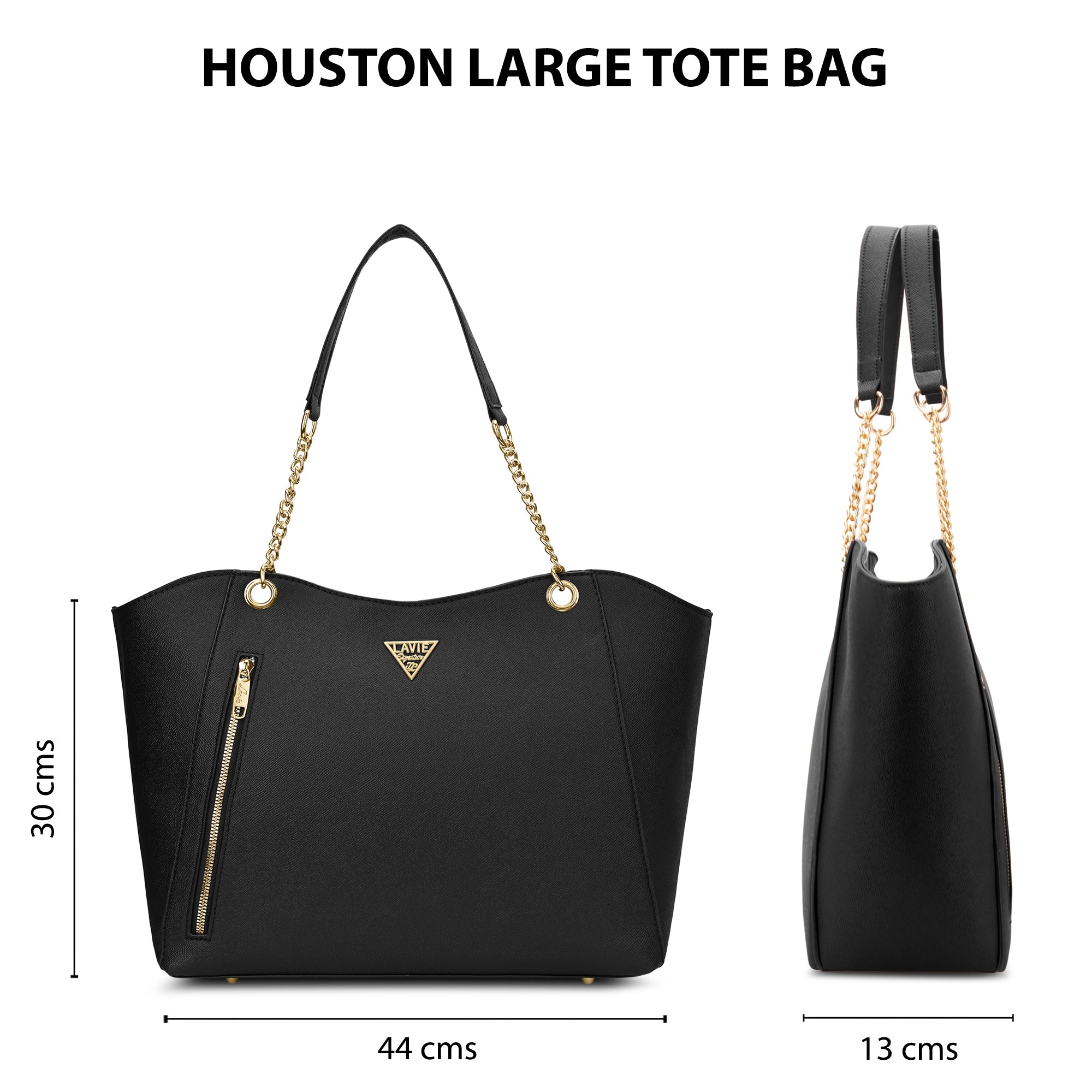 Lavie Signature Houston Large Black Womens Tote