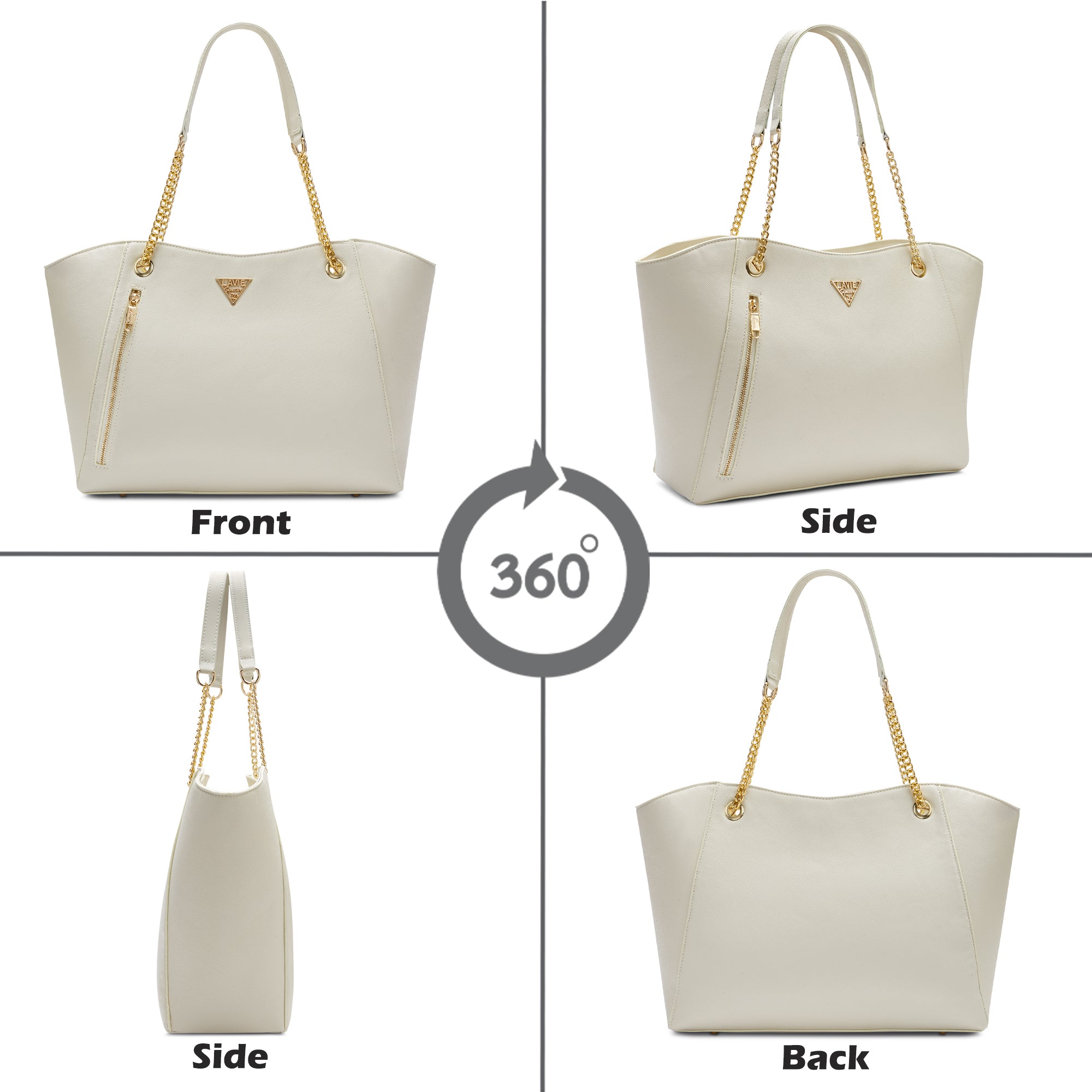 Lavie Signature Houston Large Off White Womens Tote