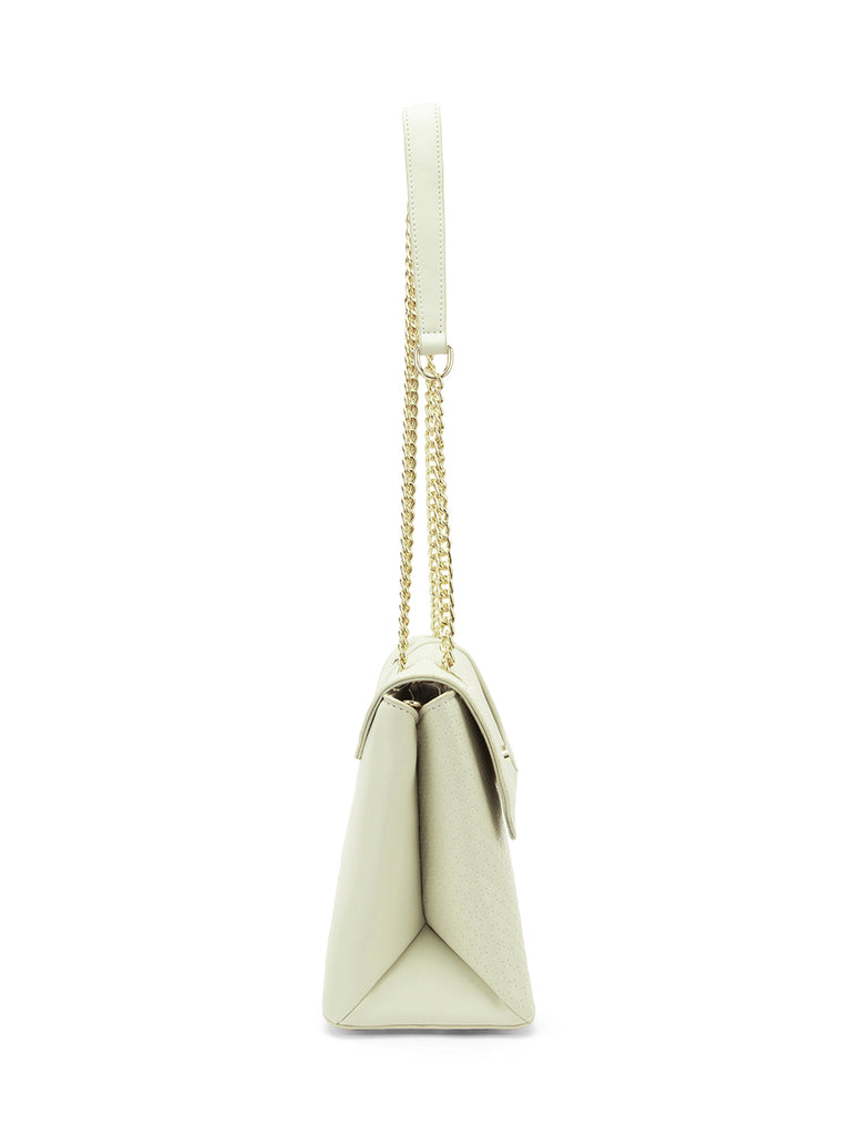 Lavie Signature Orlando Small Off White Womens Flap Satchel
