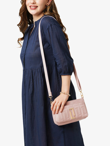 Lavie Luxe Helena Rose Pink Small Women's 3 Compartment Sling