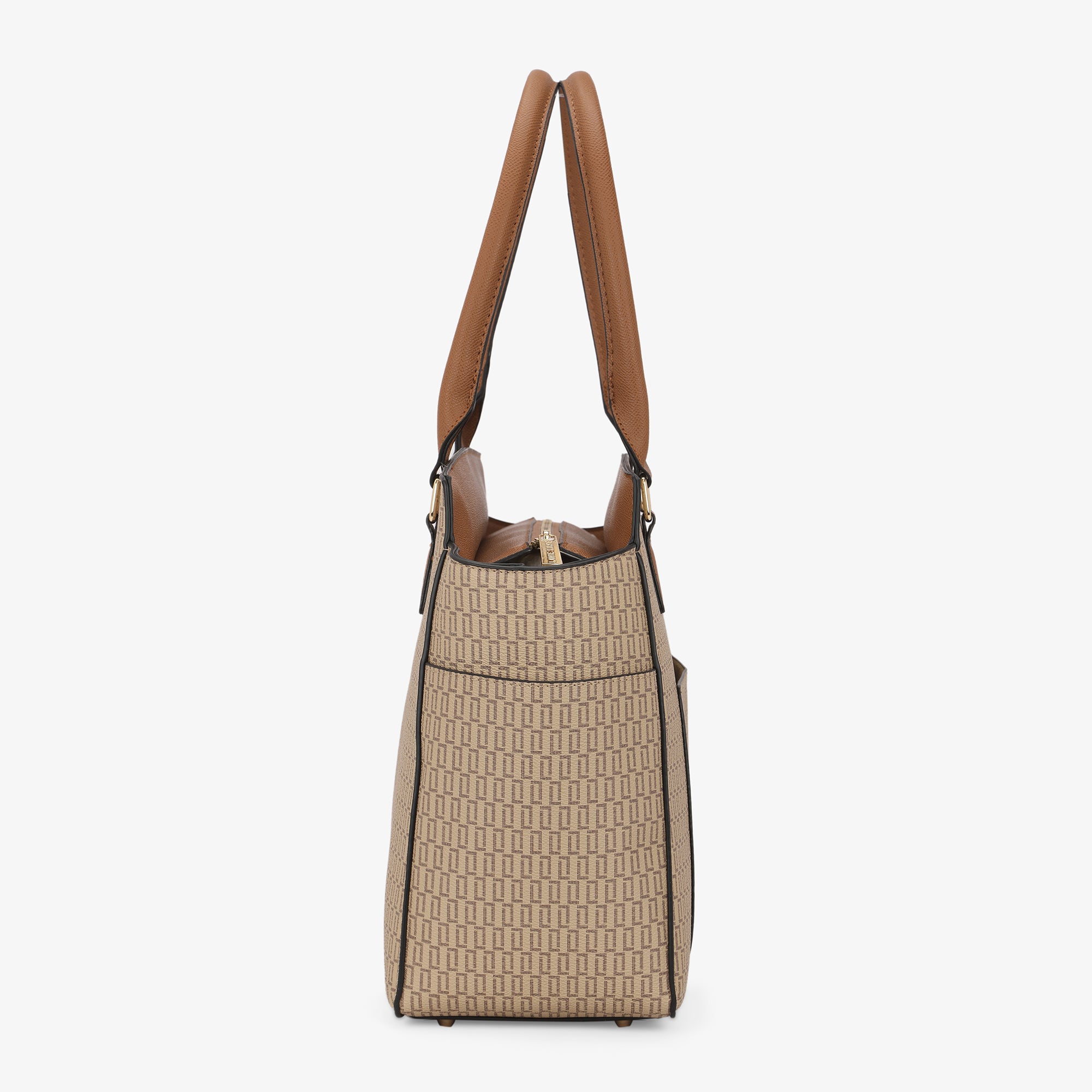 Lavie Luxe Mono Kelly Taupe Large Women's Tote