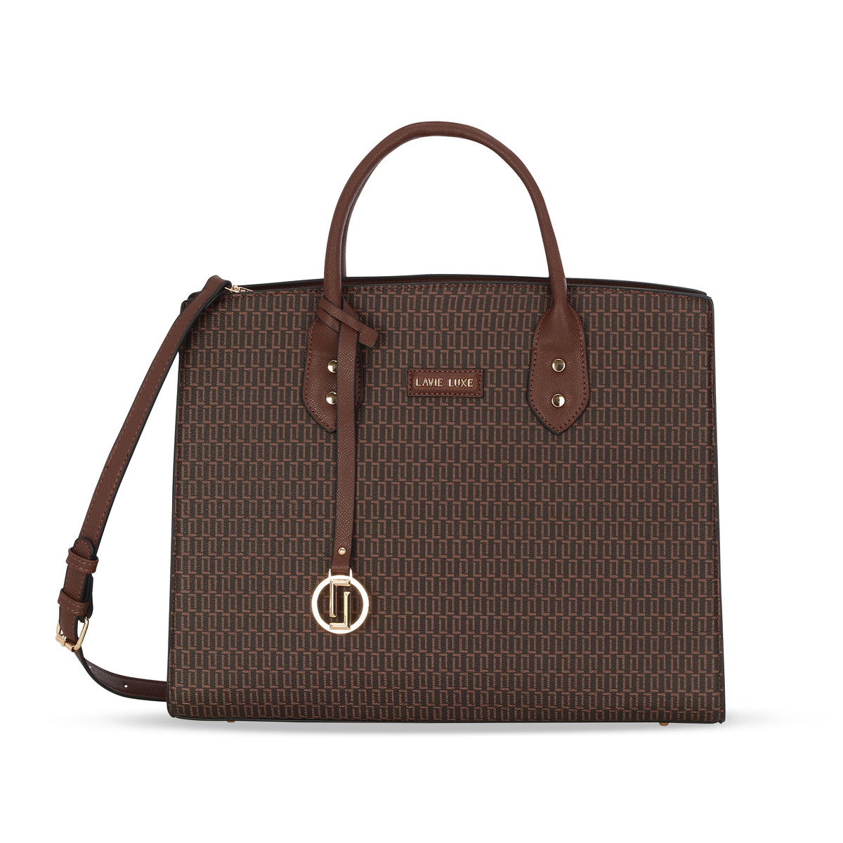 Monogram Ellon Large Choco Laptop Handbag