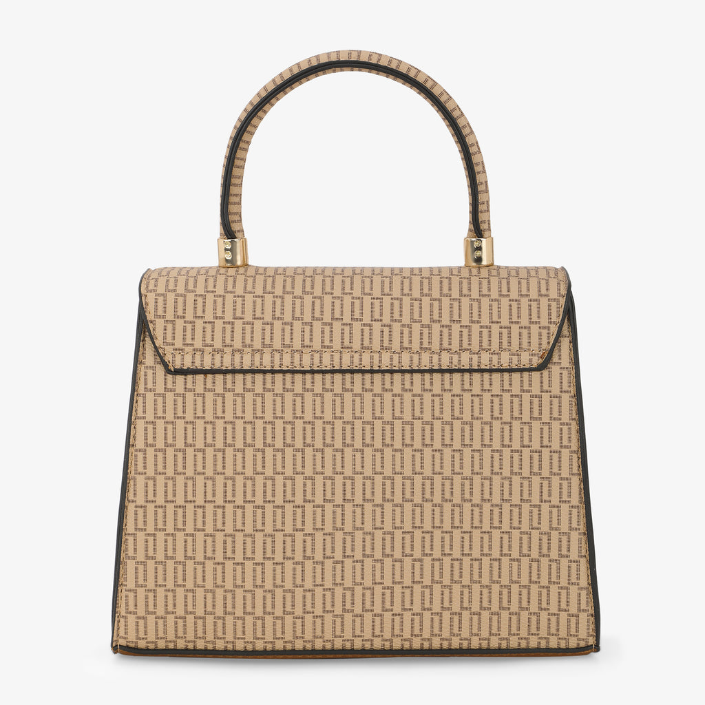 Lavie Luxe Monogram Ipsy24 Taupe Medium Women's Satchel