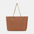 Query Large Tan Tote Bag