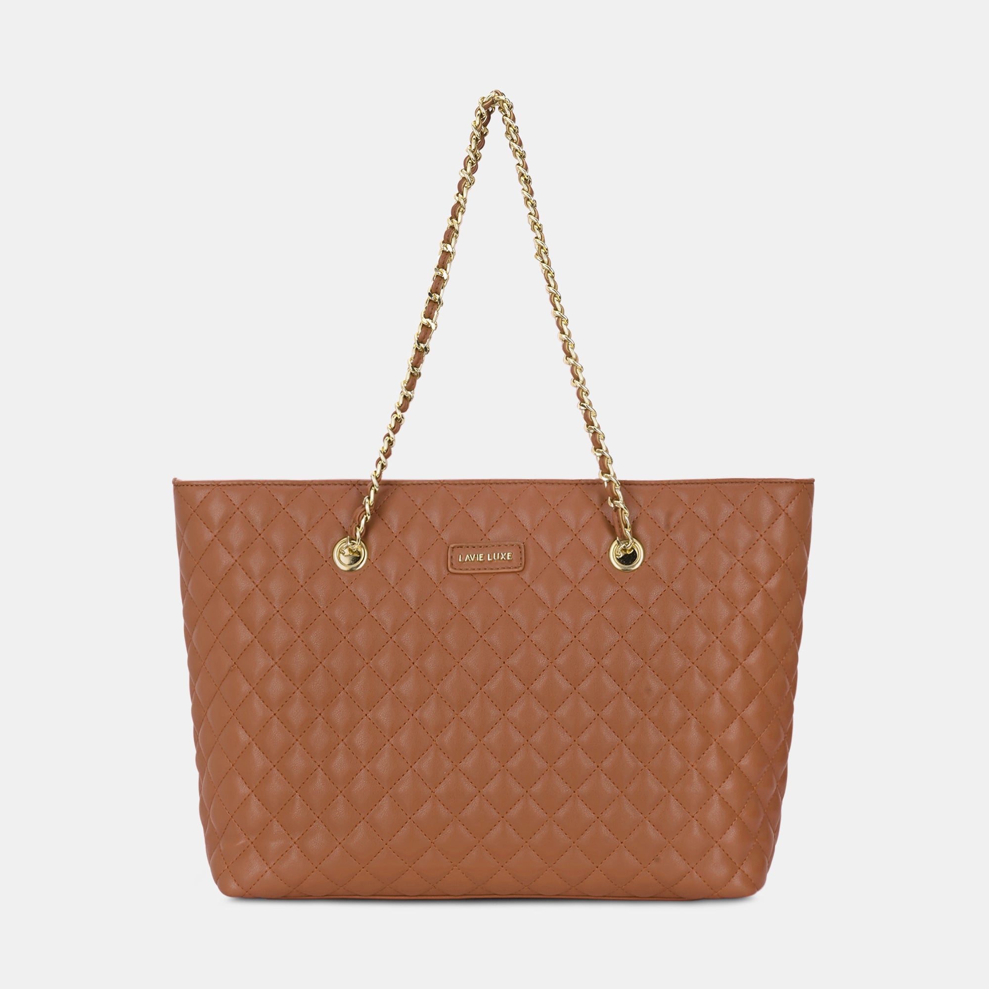 Lavie Luxe Query Tan Large Women's Tote