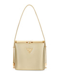 Ohio Frame Large Gold Satchel Bag