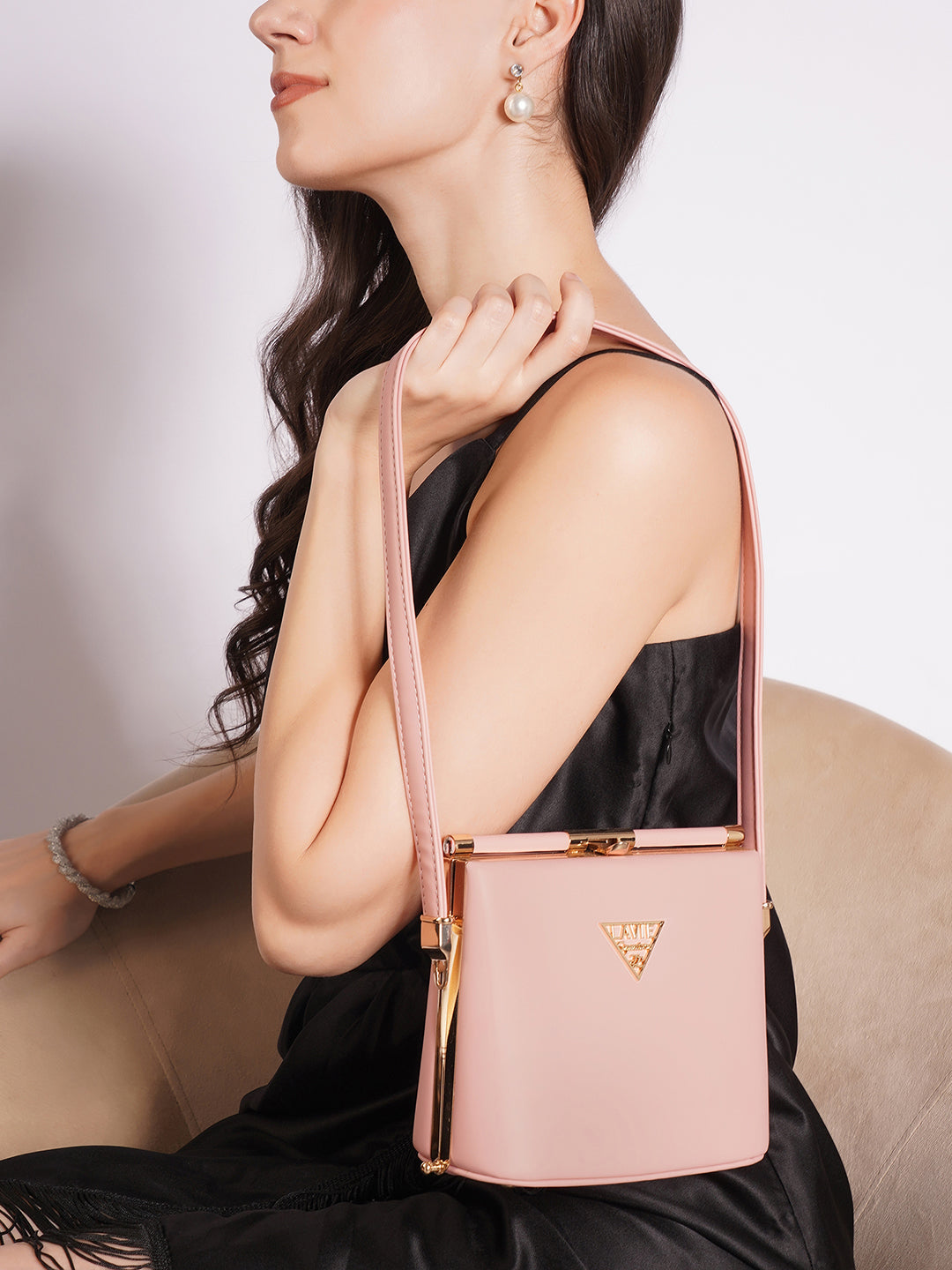 Lavie Signature Ohio Light Pink Large Women's Ohio Frame Bag