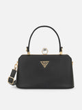 Gaum Frame Large Black Satchel Bag