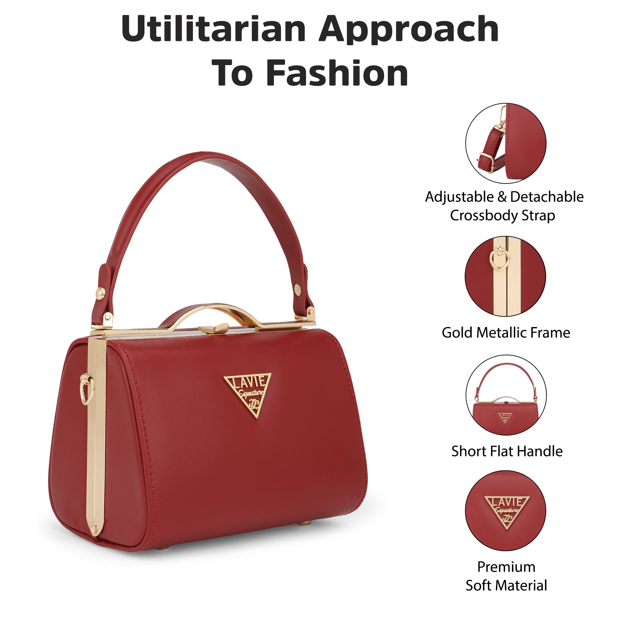 Lavie Signature Colorado Maroon Small Women's Frame Bag
